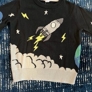 Baby GAP Space Rocket Ship Sweater Size 5T